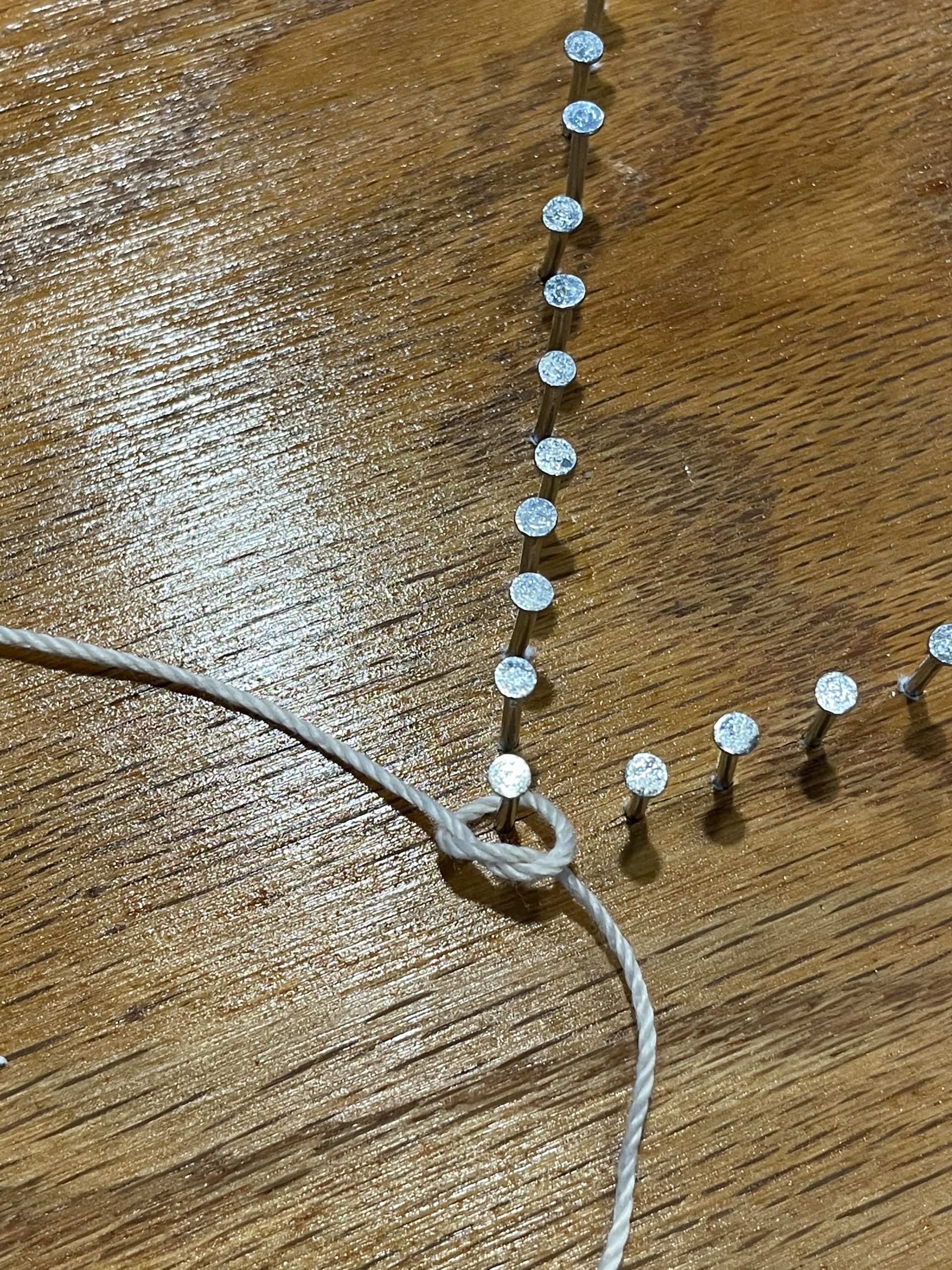 How to begin string art