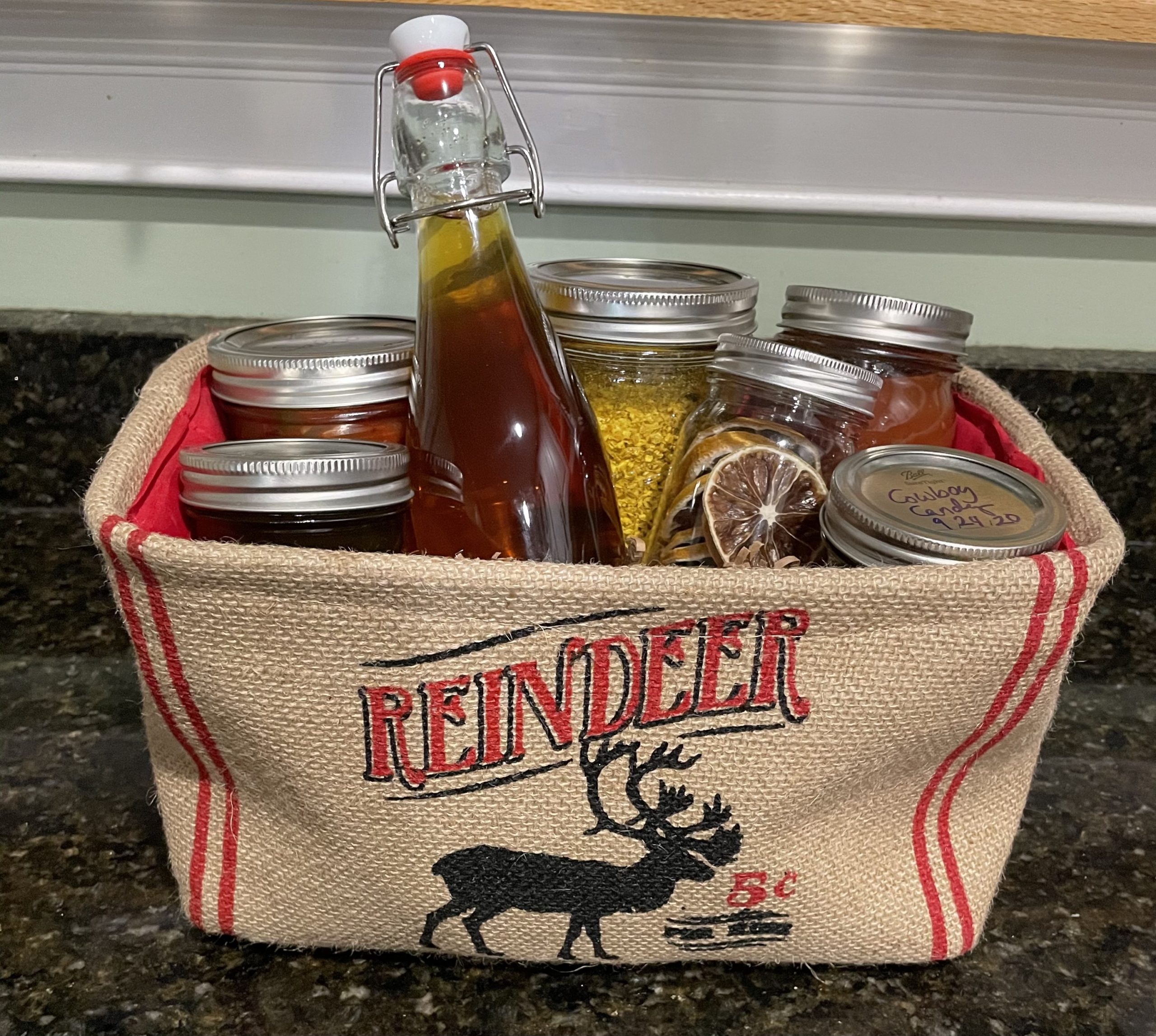 home canning gift basket