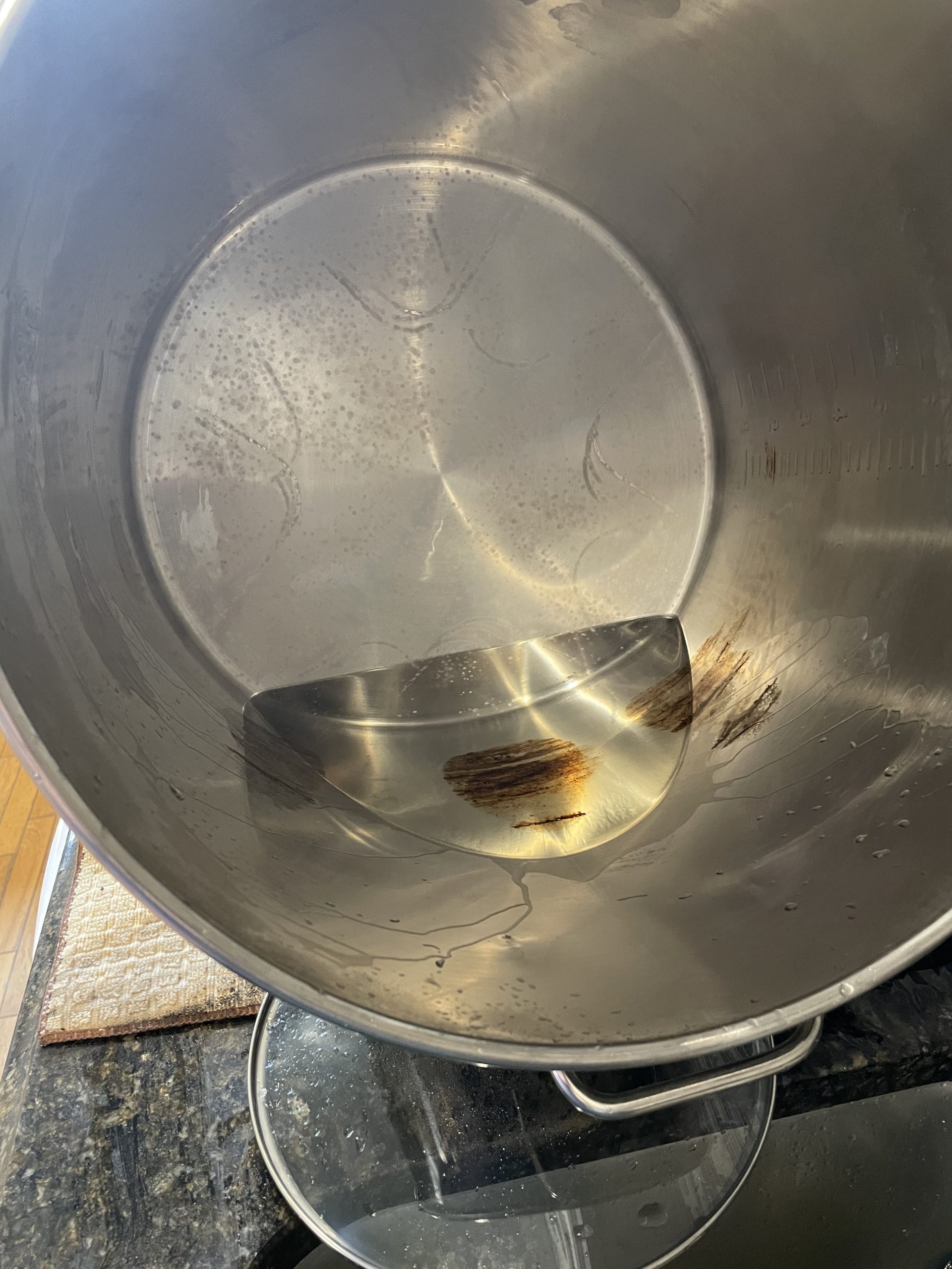 Washing Burnt Maple Syrup with Vinegar
