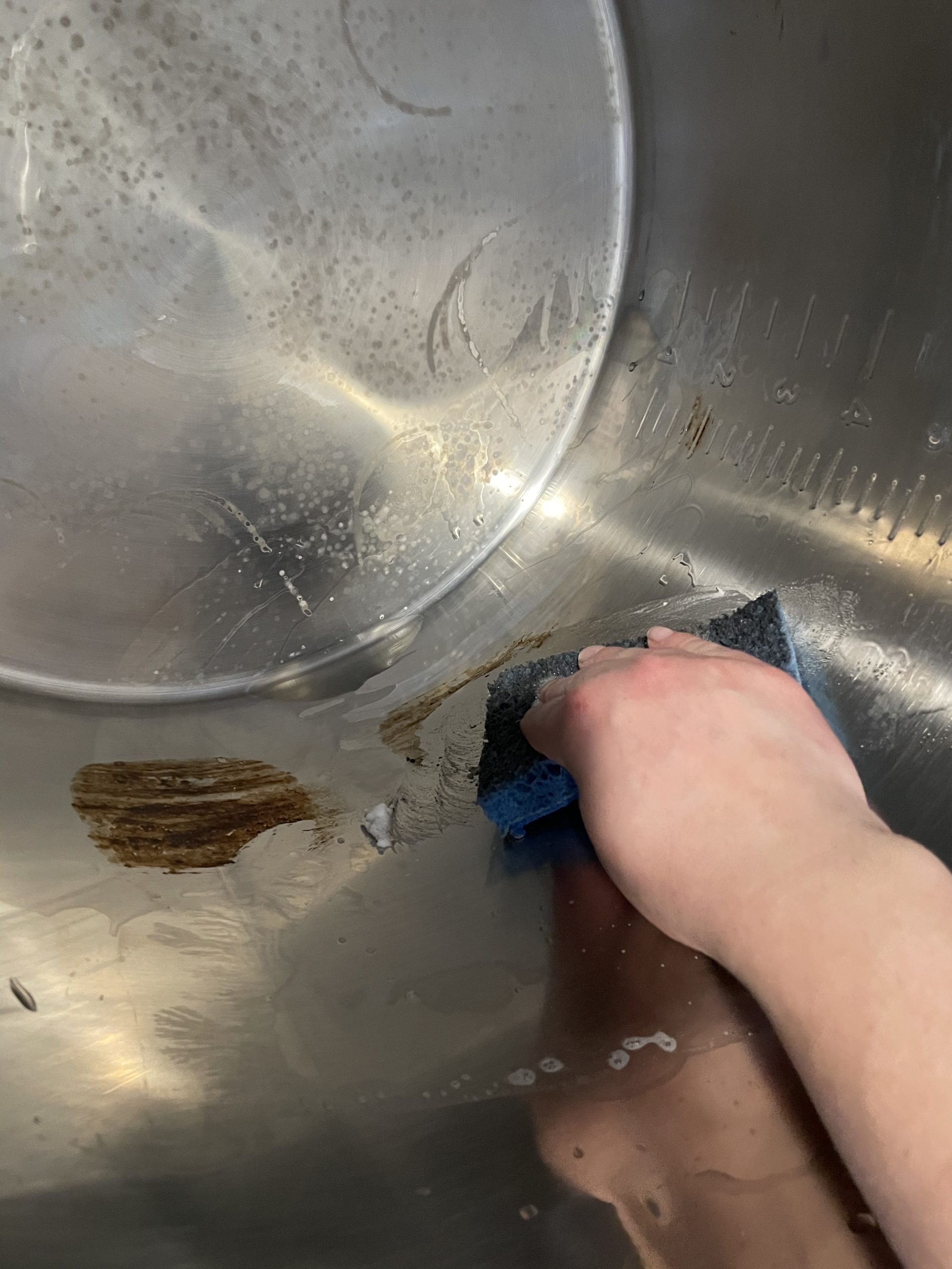 Cleaning Burnt Maple Syrup