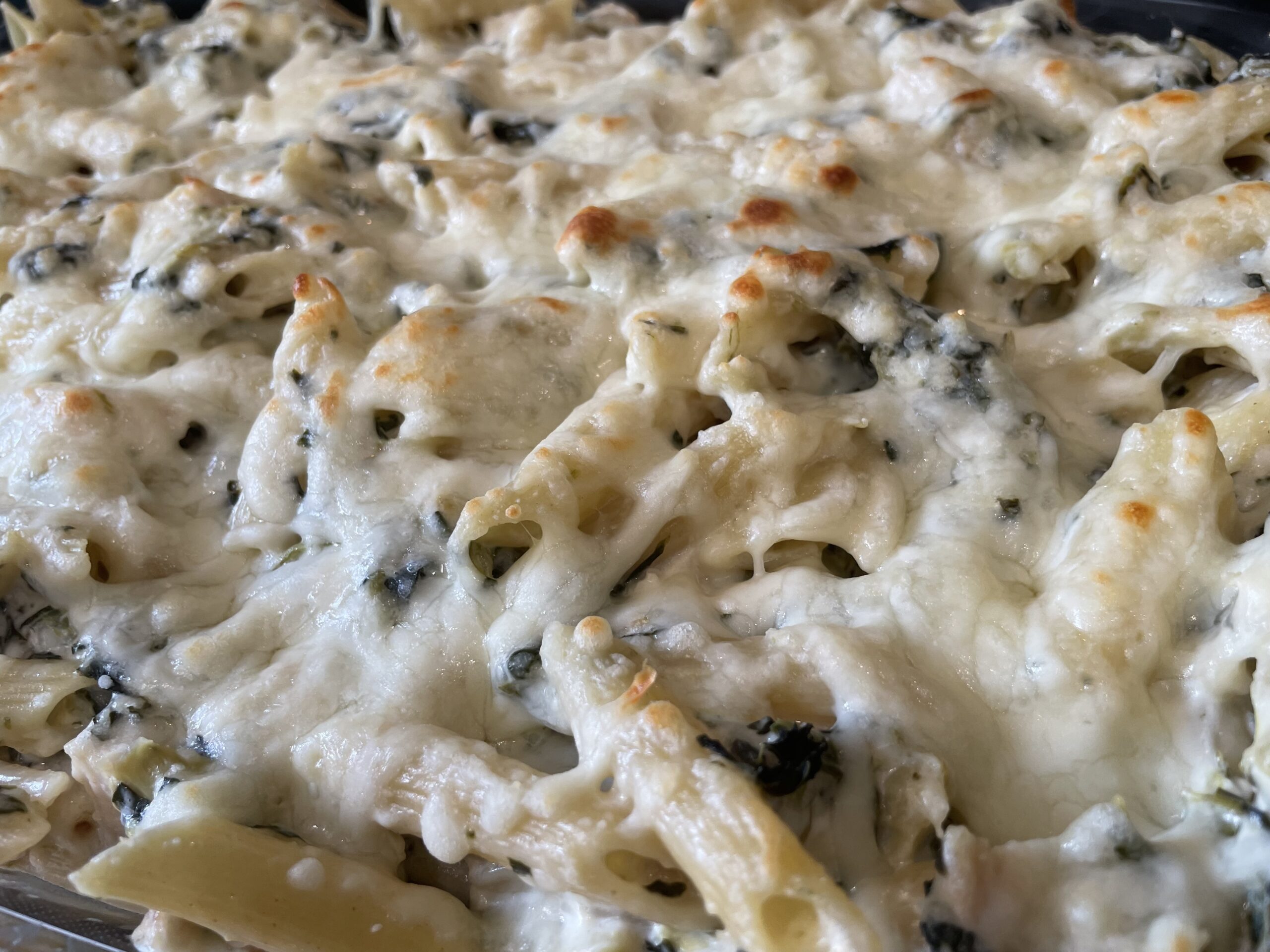 Baked Spinach Artichoke Pasta